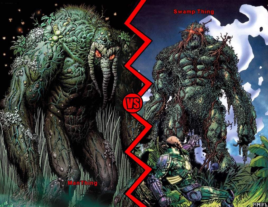 O Monstro do Pântano vs O Homem Coisa (Marvel vs DC Comics):