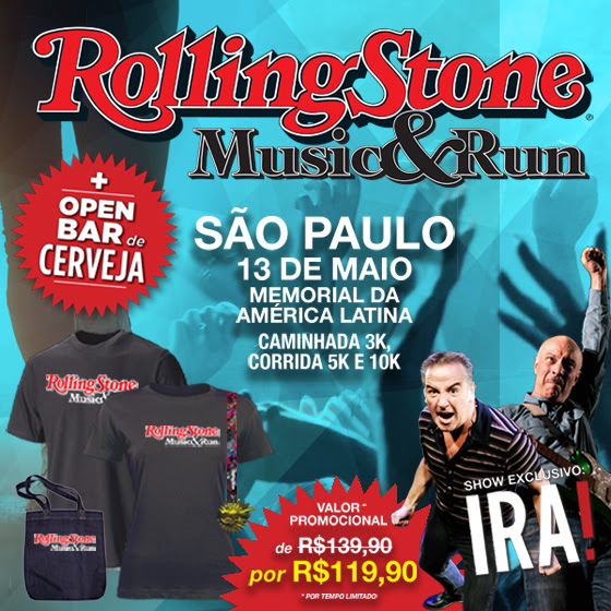 Notícia: Corrida, rock e cerveja no evento Rolling Stone Rock & Run.