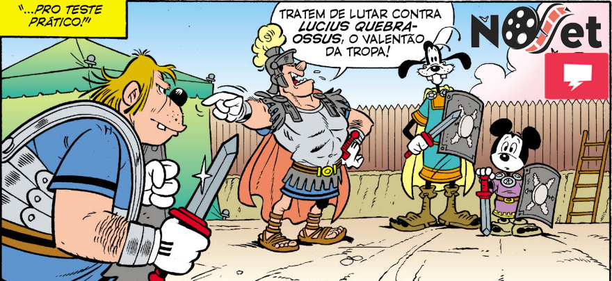 Social Comics: Pateta na Gália. História e quadrinhos unidos.