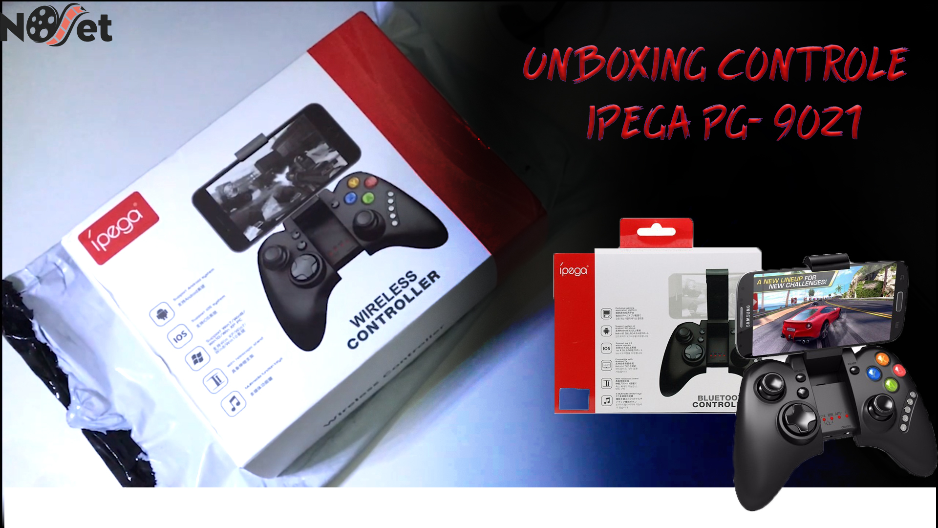 UNBOXING – Controle ÍPEGA PG-9021, controle feito para celulares