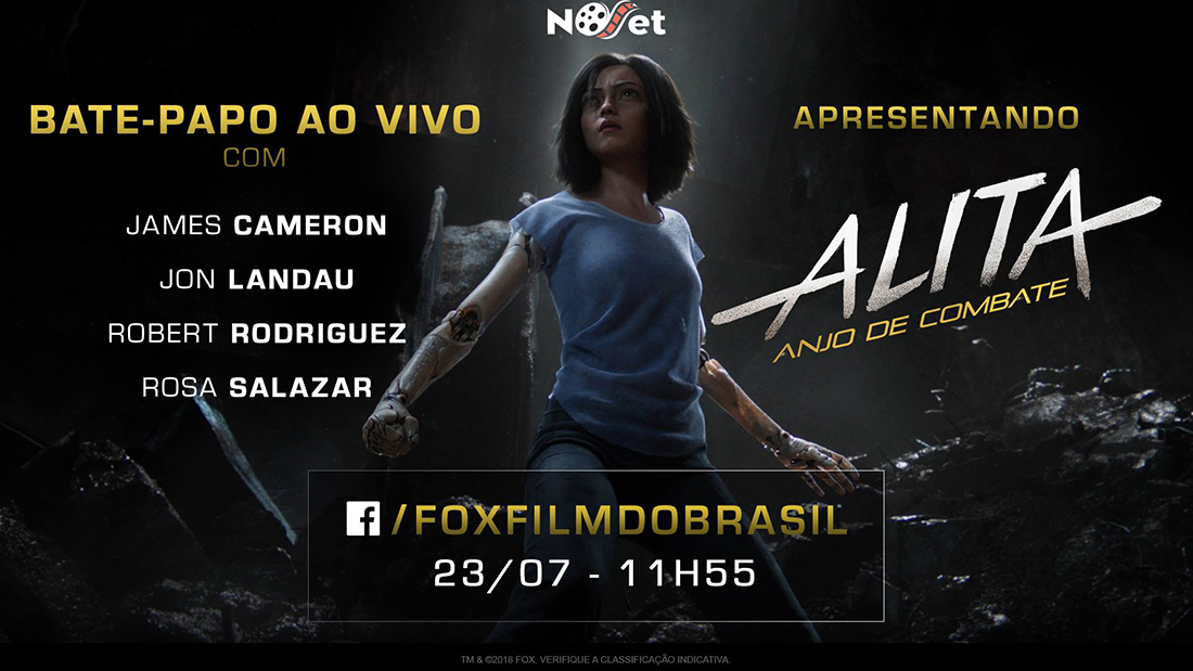 Alita: Anjo de Combate. Assistam ao trailer e saibam o que rolou na conversa ao vivo.