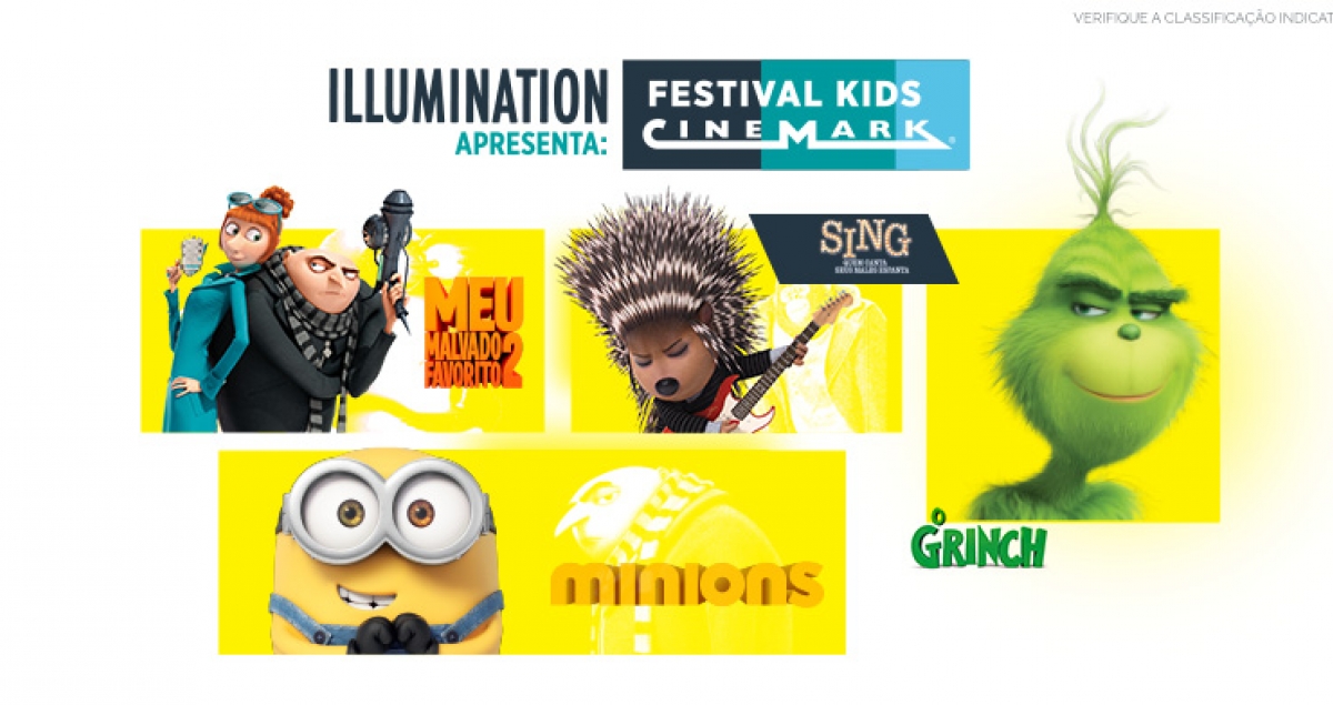 Illumination apresenta Festival Kids Cinemark, em parceria com a Universal Pictures