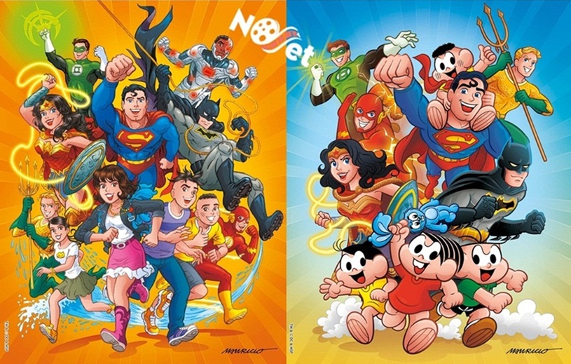Turma da Mônica encontra-se com a Liga da Justiça da DC!