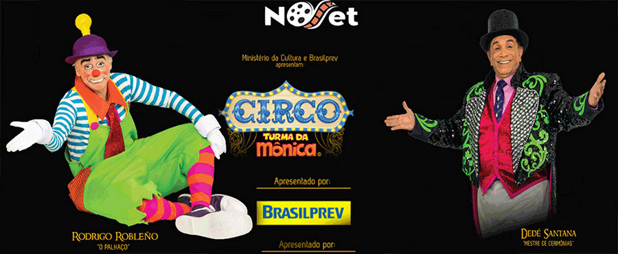 Temporada do Circo da Turma da Mônica se encerra no Tom Brasil nos dias 02 e 03 de novembro!