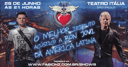 Tributo acústico a Bon Jovi vai reunir fãs em São Paulo