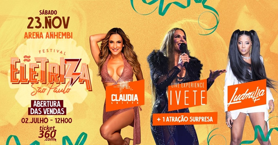 Festival Eletriza: Venda de ingressos começa hoje