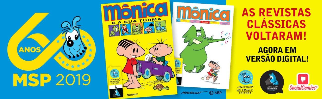 Clássicos da Turma da Mônica agora estão disponíveis em versão digital no Social Comics, a partir da nº 1