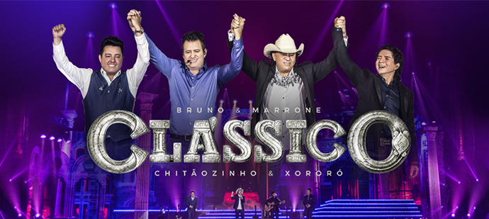 Chitãozinho & Xororó e Bruno & Marrone voltam ao UnimedHall com o show “Clássico”