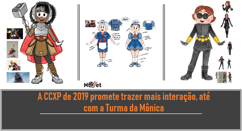A CCXP de 2019 promete trazer mais interação, até com a Turma da Mônica