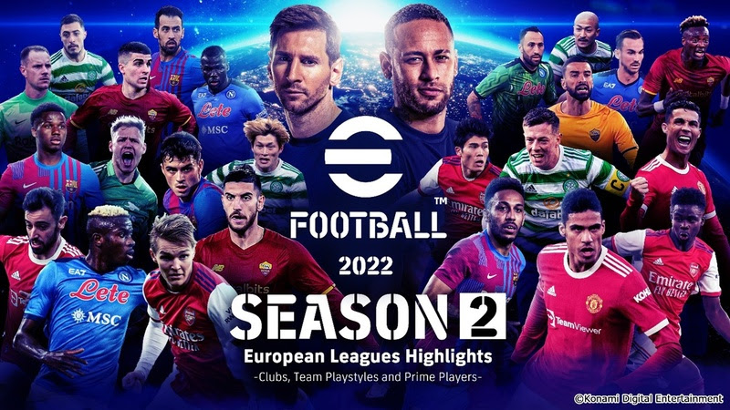 eFootball™ – Temporada 2 em ação total e móvel atualizada do PES para “eFootball™