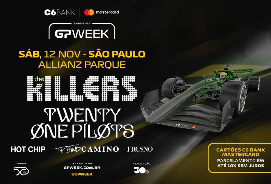 The Killers e Twenty One Pilots se apresentam no Festival GPWeek em São Paulo no Allianz Parque
