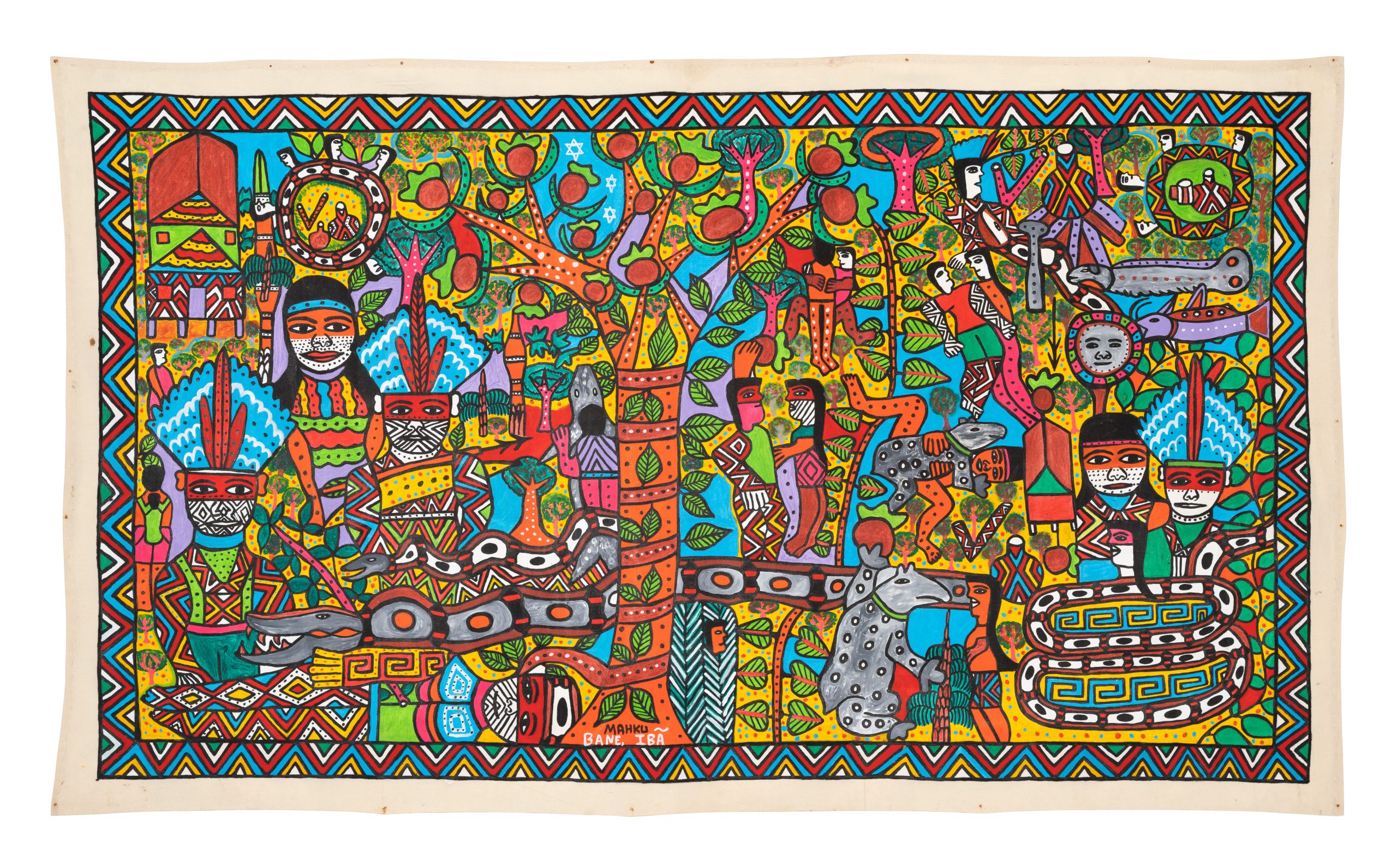 MAHKU: Mirações no MASP apresenta a maior exposição do coletivo indígena Huni Kuin