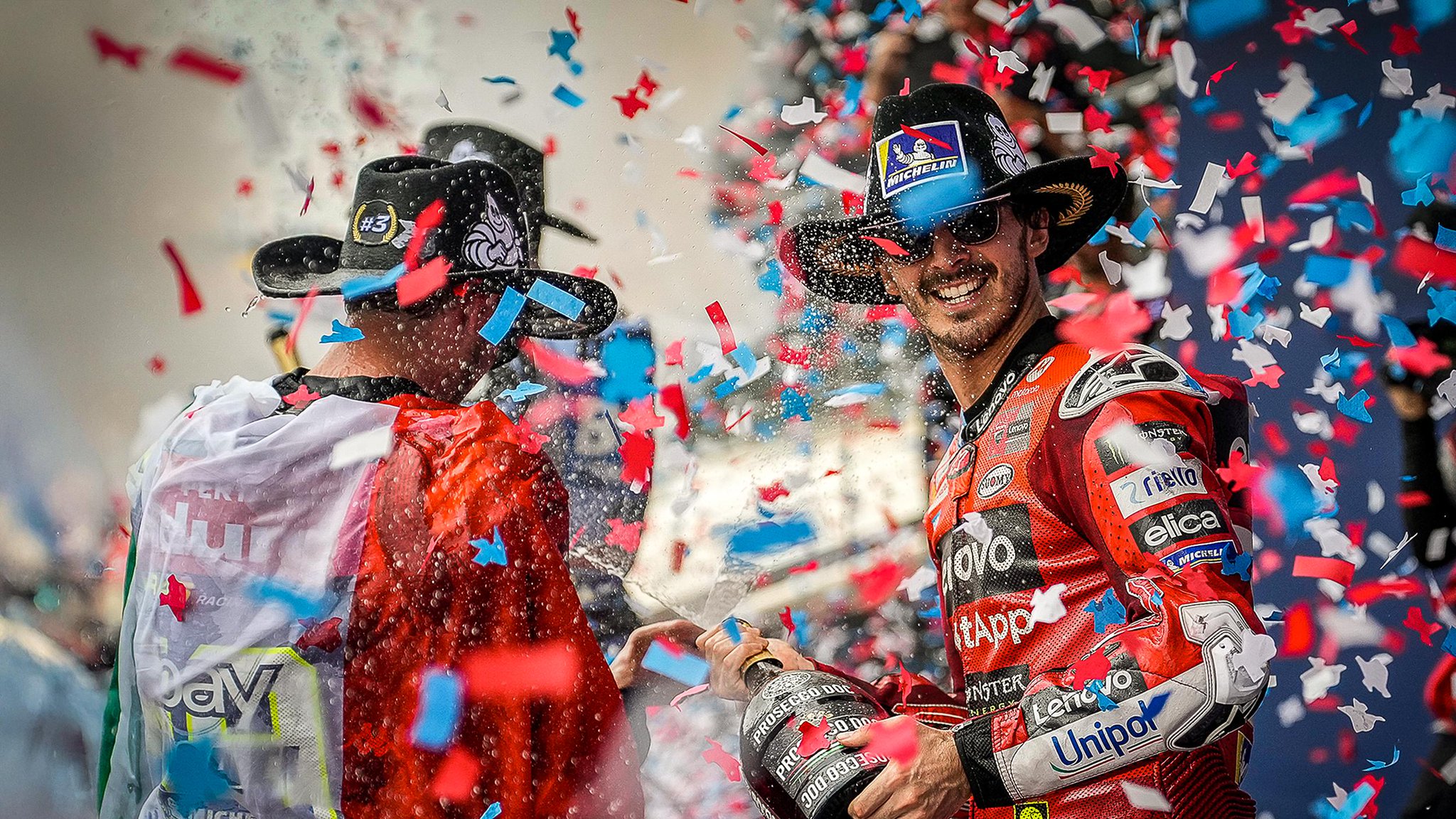 Bagnaia vence em corrida caótica nos EUA