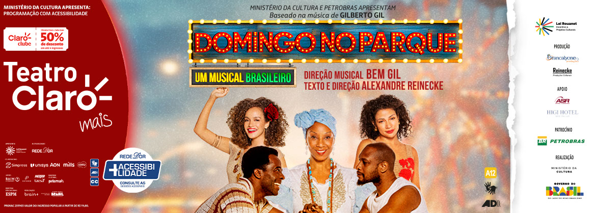 O musical Domingo no Parque estreia em janeiro no Teatro Claro
