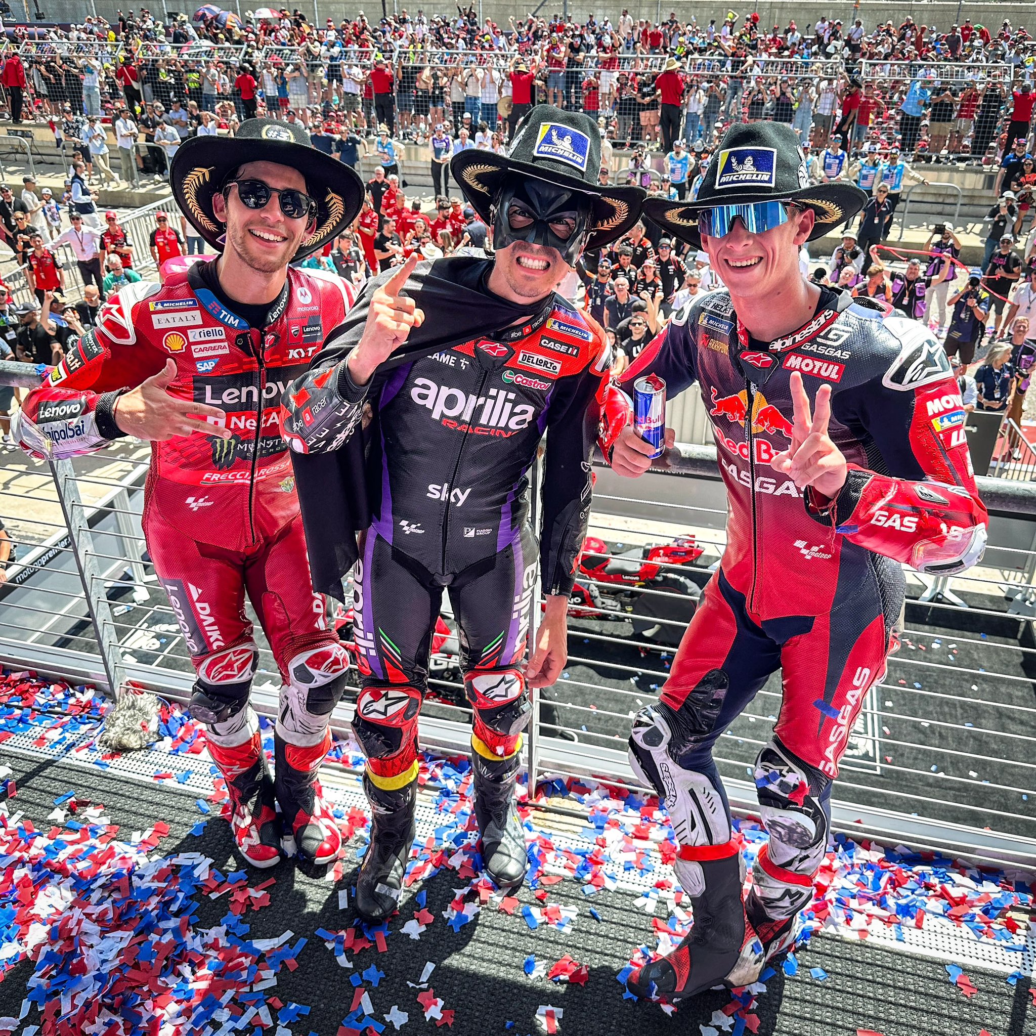 Maverick Viñales brilha no GP das Américas 2024 e lidera dobradinha com Acosta e Bastianini