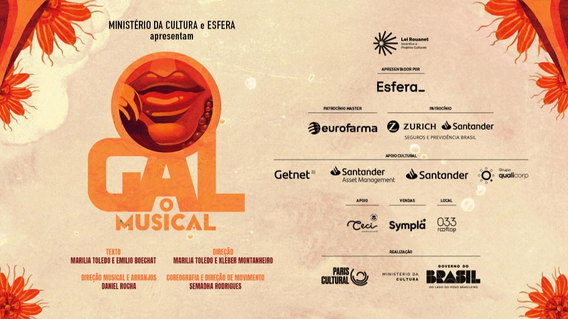 As vendas já estão abertas para o espetáculo Gal, o Musical